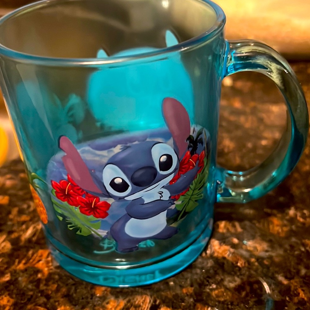Lilo and stitch glass mug